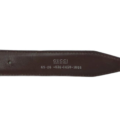 Gucci Belt Leather Dark Brown Buckle — view 8