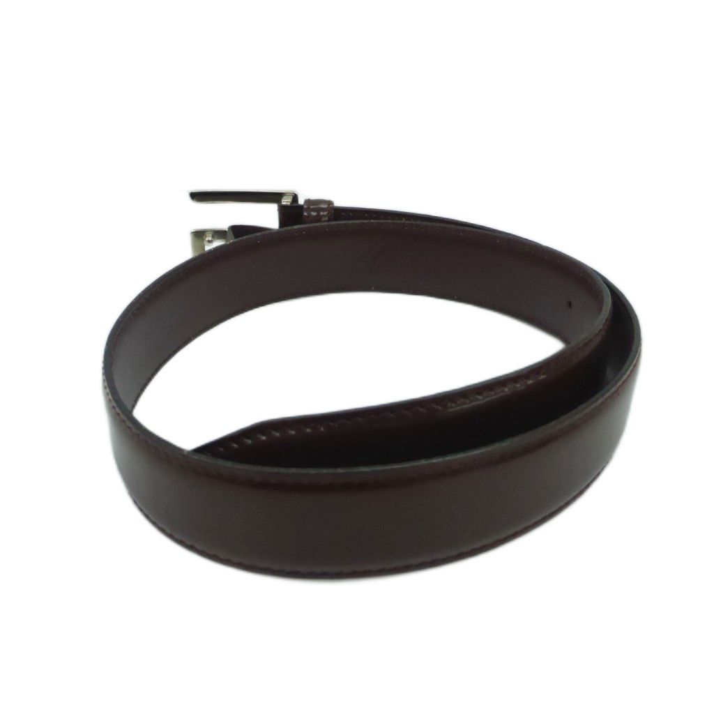 Gucci Belt Leather Dark Brown Buckle — view 2
