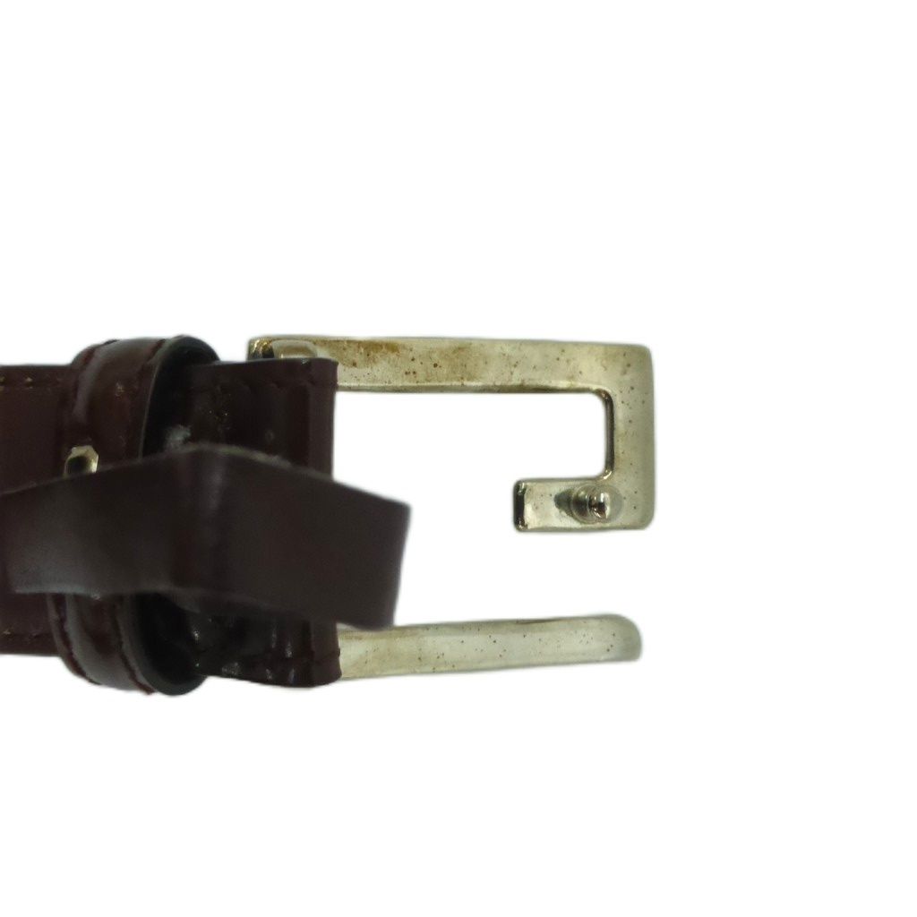 Gucci Belt Leather Dark Brown Buckle — view 7