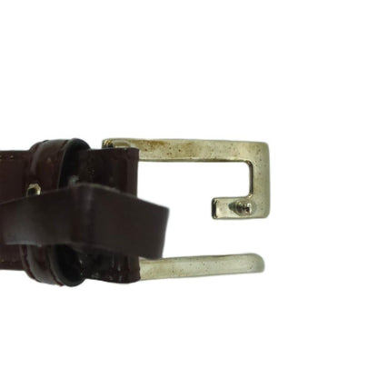 Gucci Belt Leather Dark Brown Buckle — view 7