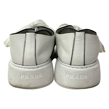 Prada Sneakers 35.5 White Platform Leather — view 3