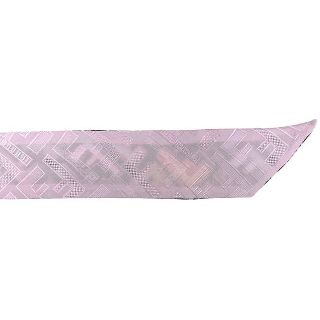 Fendi Ribbon Long Scarf Wrappy Black Multicolor Pink Zucca Already Cleaned FF — view 4
