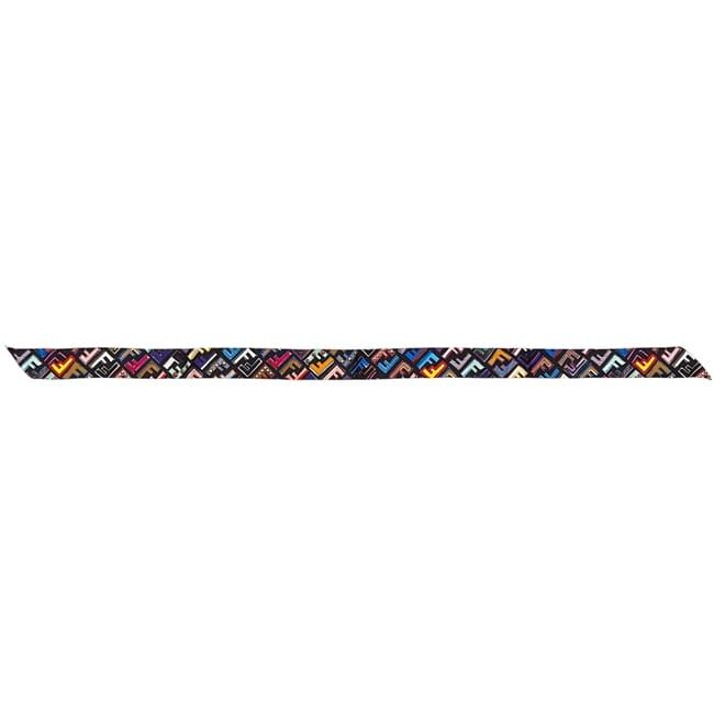 Fendi Ribbon Long Scarf Wrappy Black Multicolor Pink Zucca Already Cleaned FF — view 2