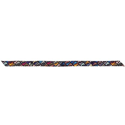 Fendi Ribbon Long Scarf Wrappy Black Multicolor Pink Zucca Already Cleaned FF — view 2