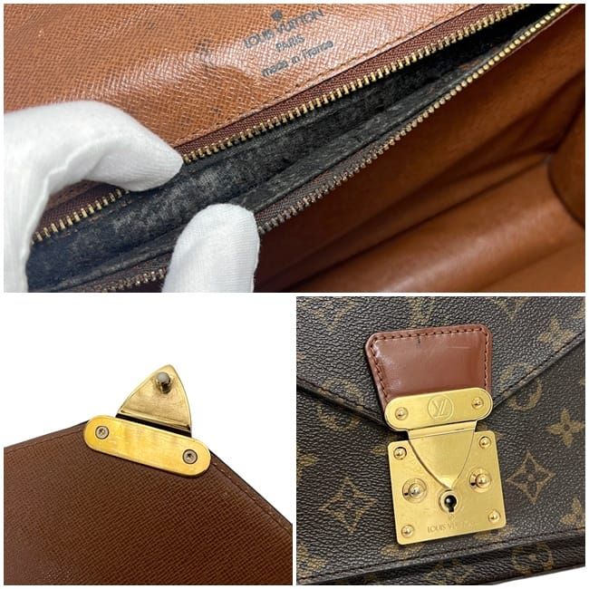 Louis Vuitton 2-Way Bag Monceau Brown Monogram Second Bag Canvas — view 5