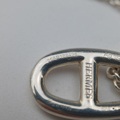 Hermes Chaine D'ancre Amulet Silver Necklace — view 8