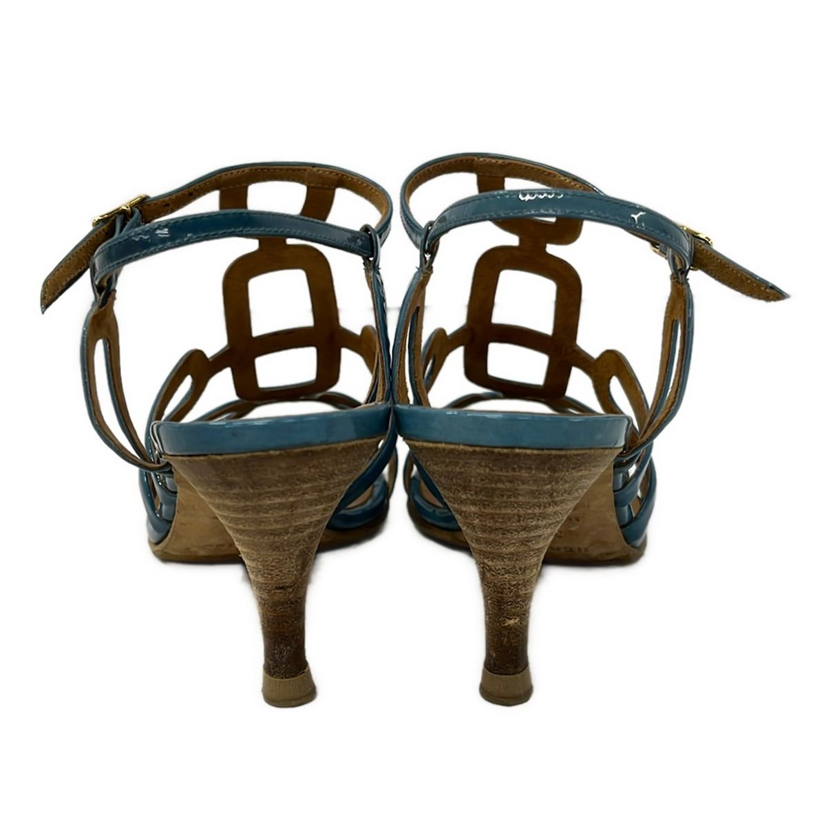 Hermes Sandals 35.5 Blue Leather — view 3