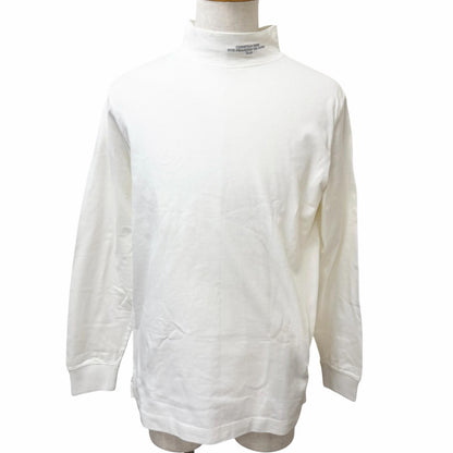 Dior Homme Logo Embroidery Mock Neck Long Sleeve T-Shirt White