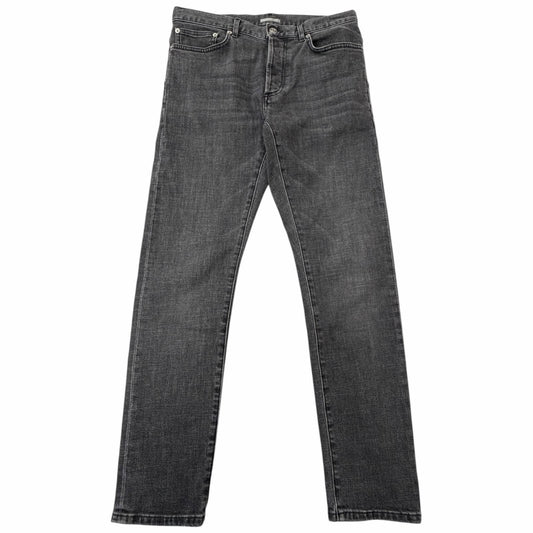 Dior Homme Slim Fit Button Fly Denim Pants Gray 30