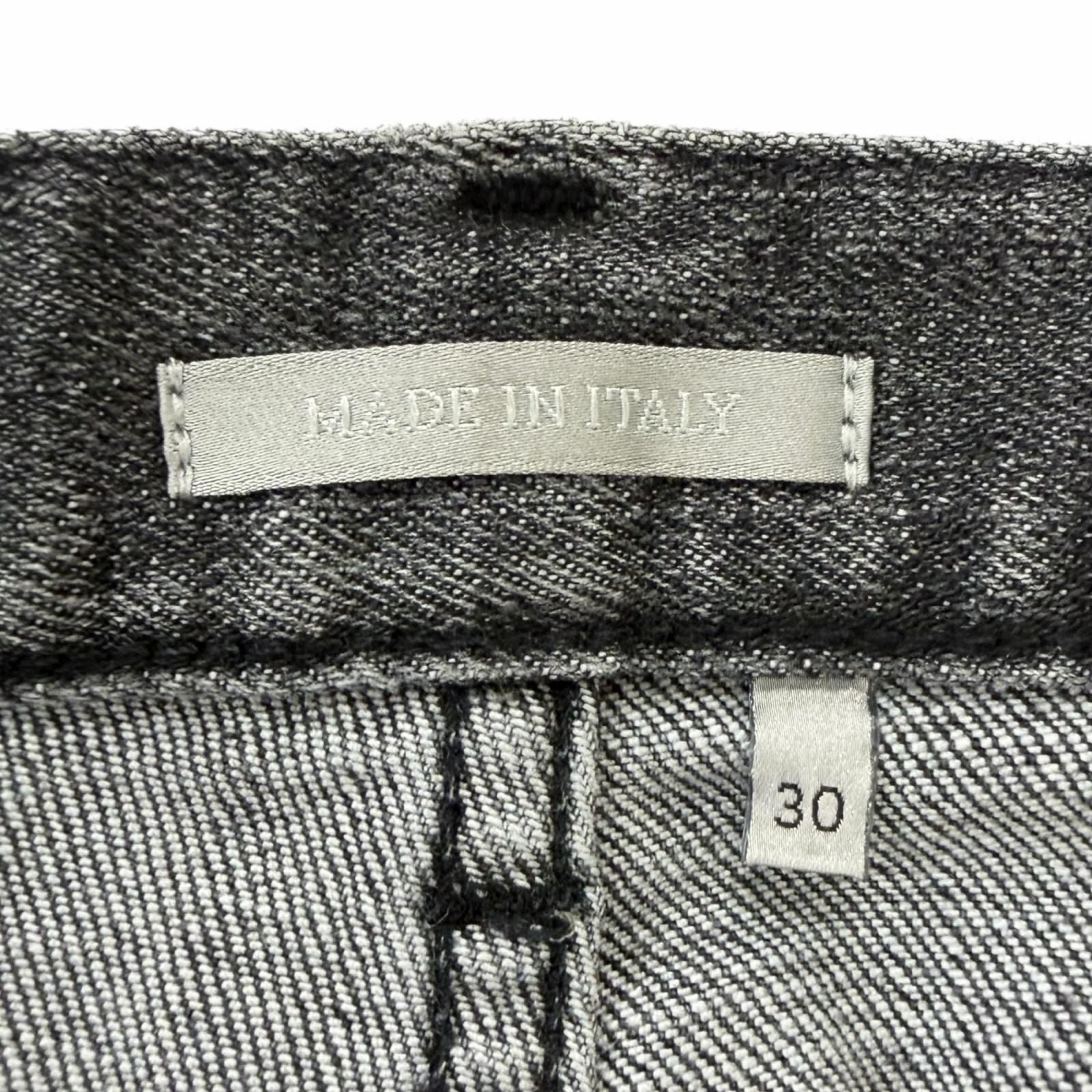 Dior Homme Slim Fit Button Fly Denim Pants Gray 30 — view 6