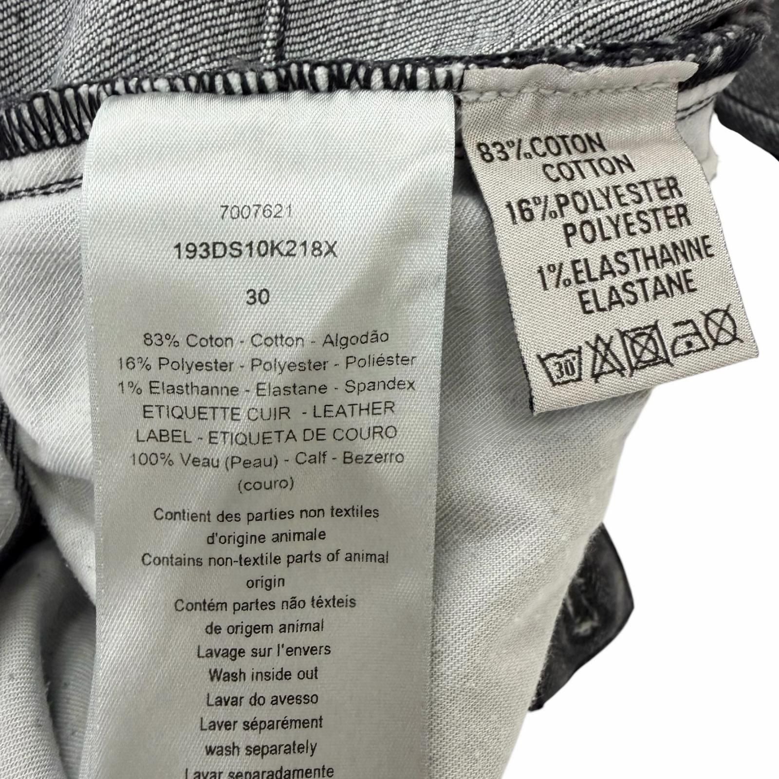 Dior Homme Slim Fit Button Fly Denim Pants Gray 30 — view 7