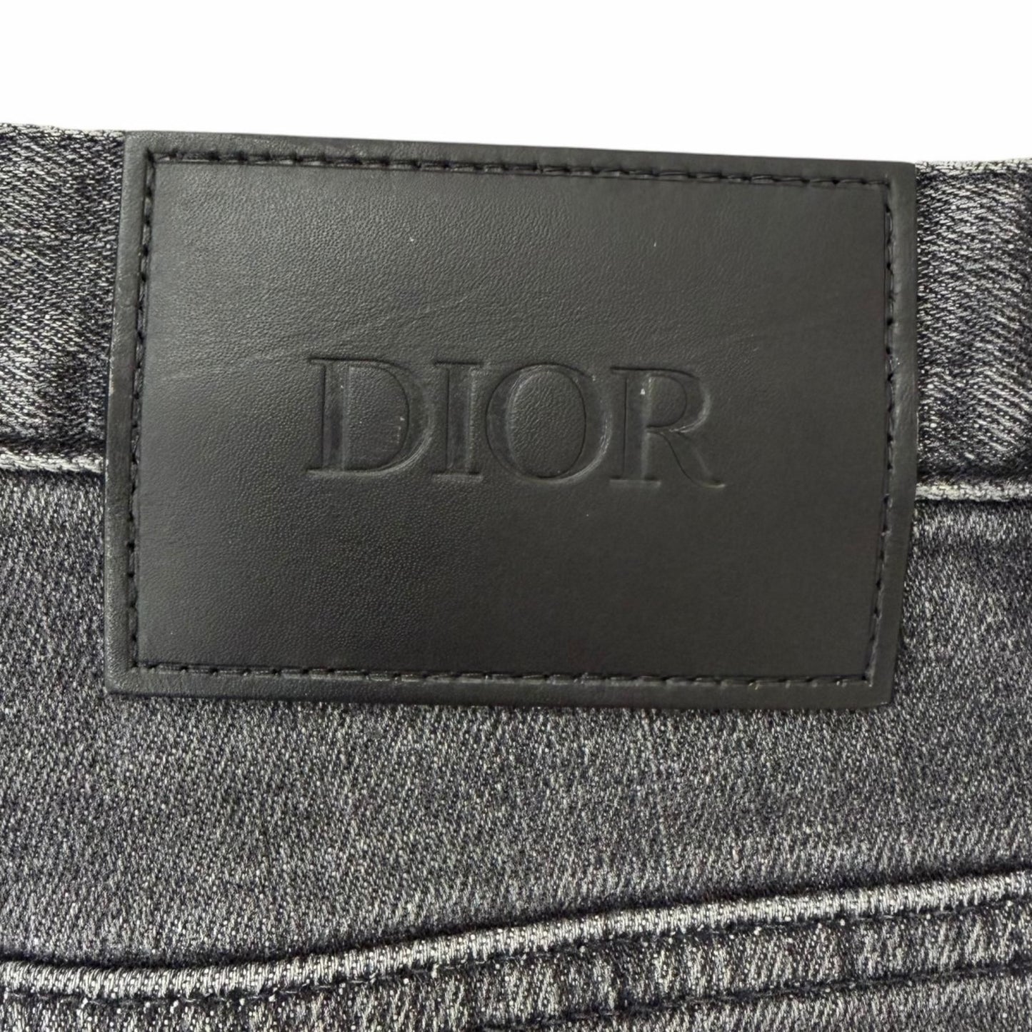 Dior Homme Slim Fit Button Fly Denim Pants Gray 30 — view 5