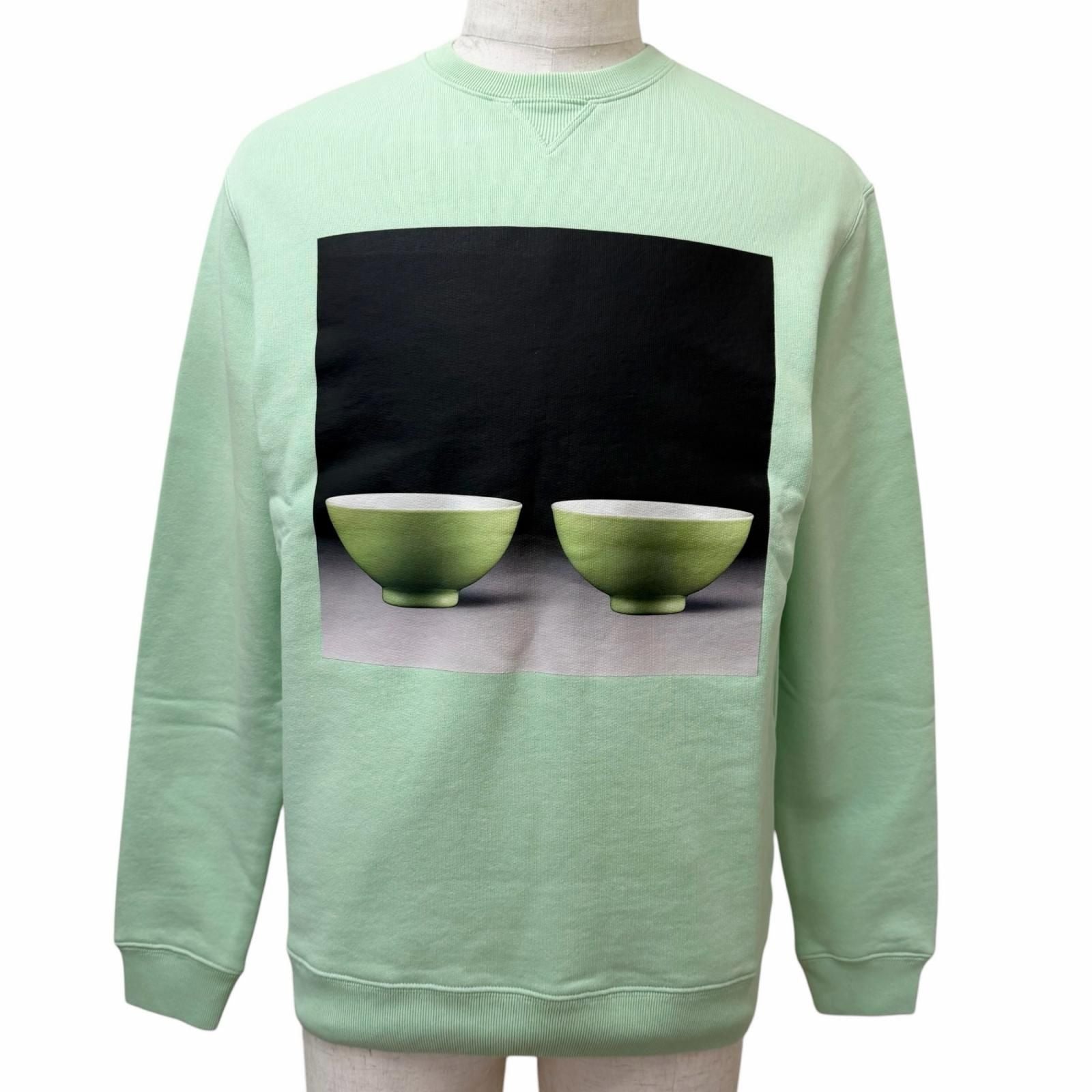 Loewe Cotton 100% Photo Print Sweatshirt Shirt Pastel Green XS