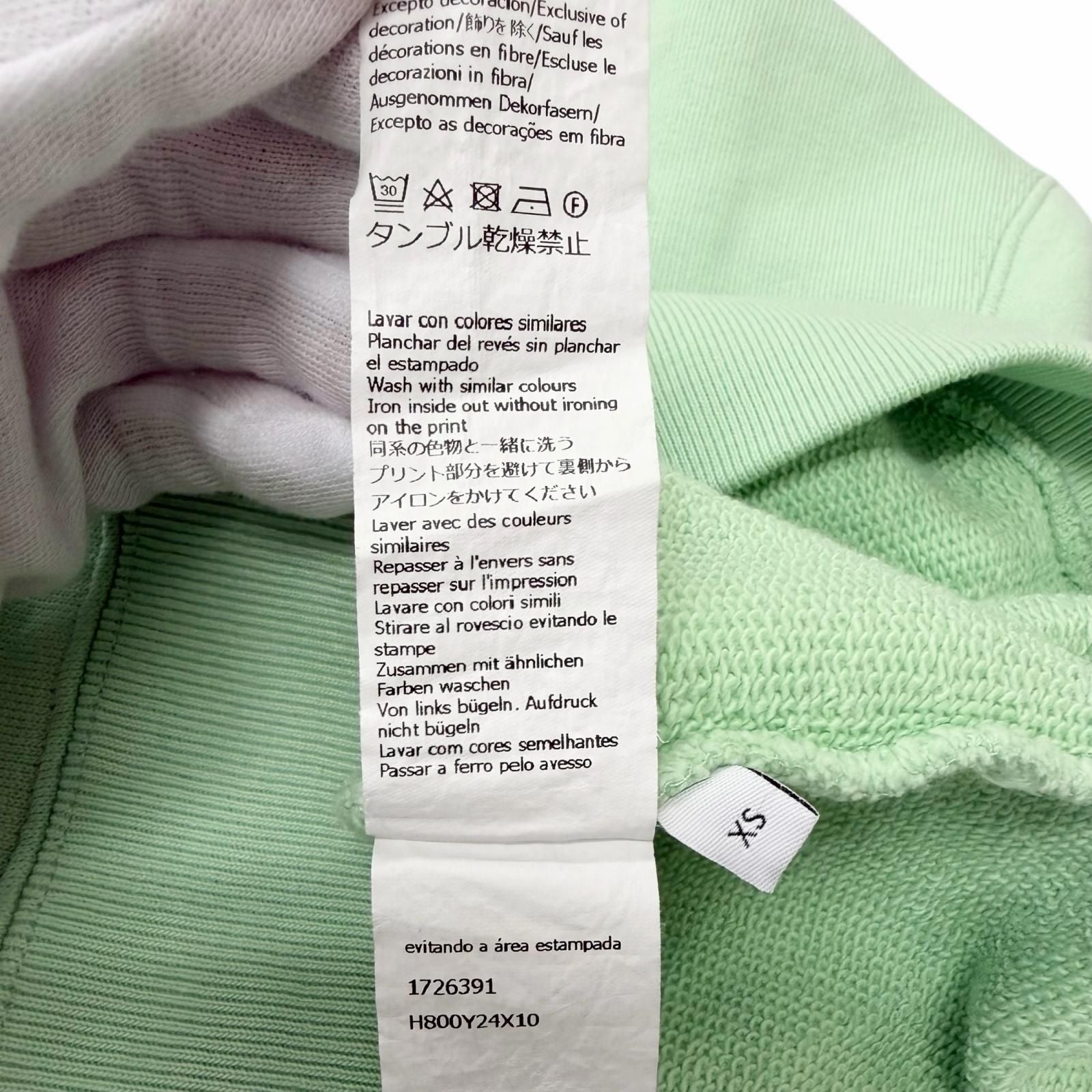 Loewe Cotton 100% Photo Print Sweatshirt Shirt Pastel Green XS — view 8