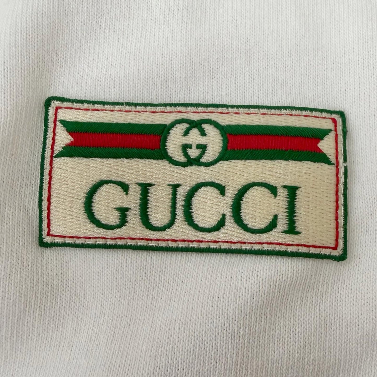 Gucci Web Stripe Long Sleeve Polo Shirt White — view 5