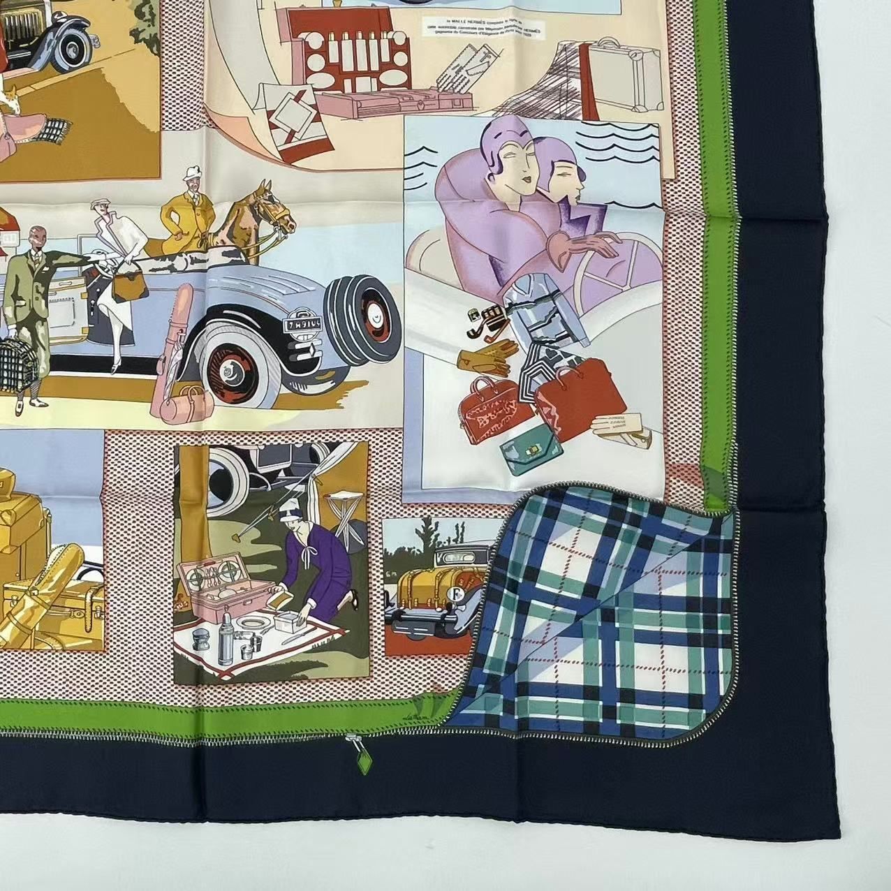 Hermes Scarf Carre 90 Comfort en Automobile Silk Multicolor — view 5