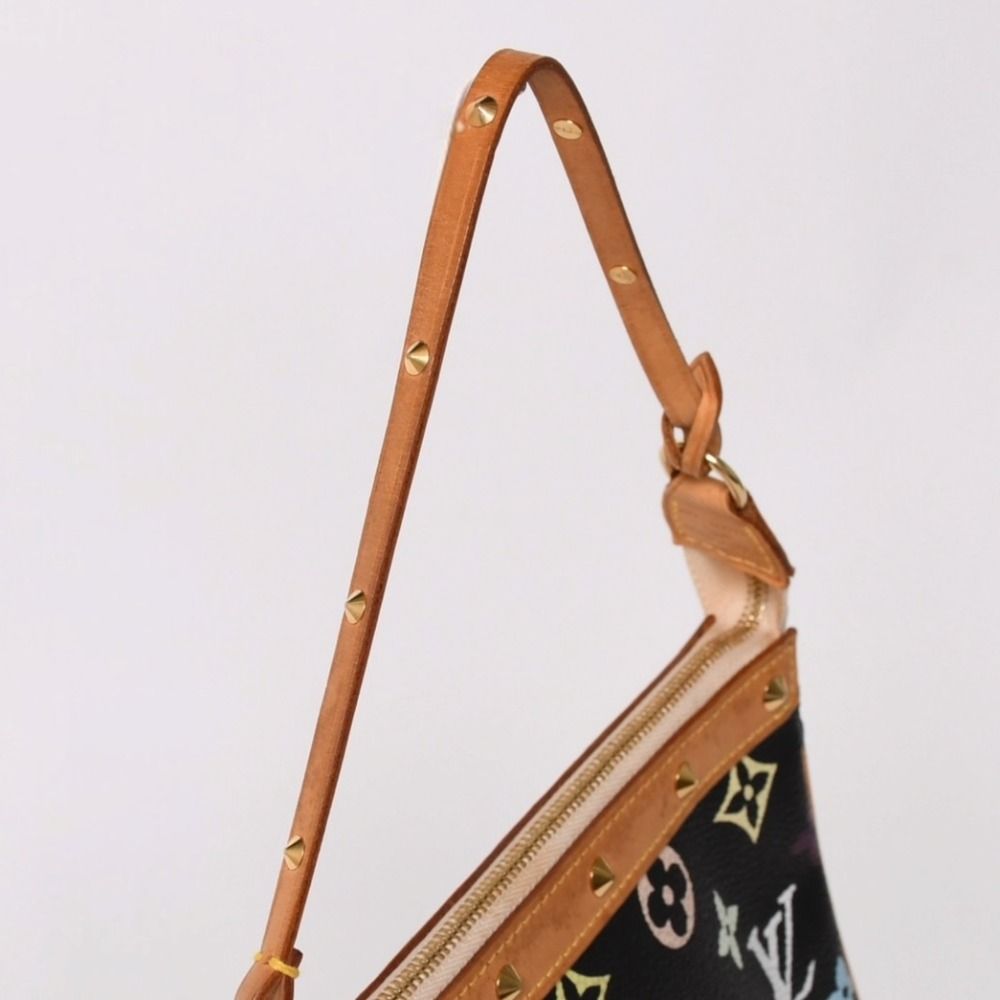 Louis Vuitton Pochette Accessoires Pouch Monogram Multicolor Black — view 3