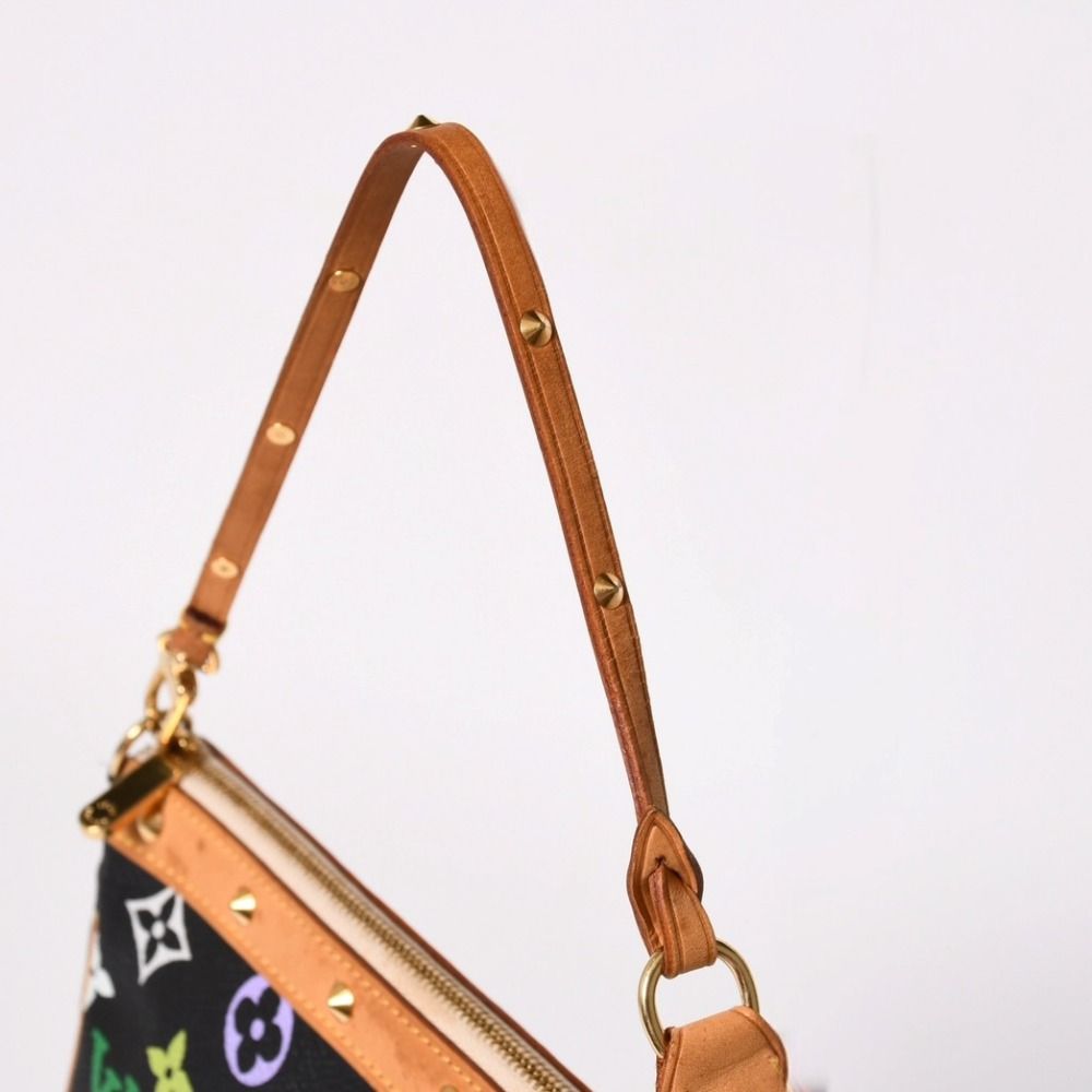 Louis Vuitton Pochette Accessoires Pouch Monogram Multicolor Black — view 2