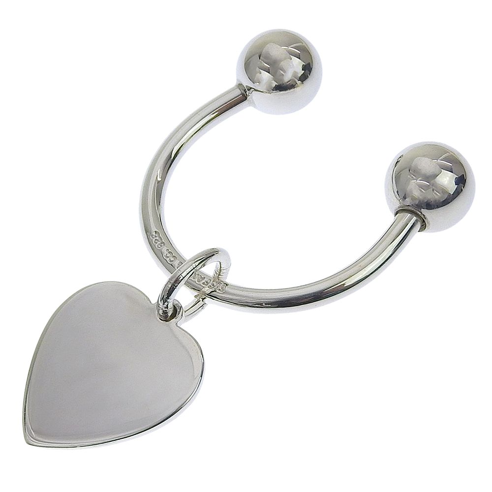 Tiffany & Co Key Ring Heart Tag 925 Sterling Silver Key Holder — view 2