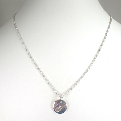 Tiffany & Co 925 Initial Round Braid Pendant — view 2