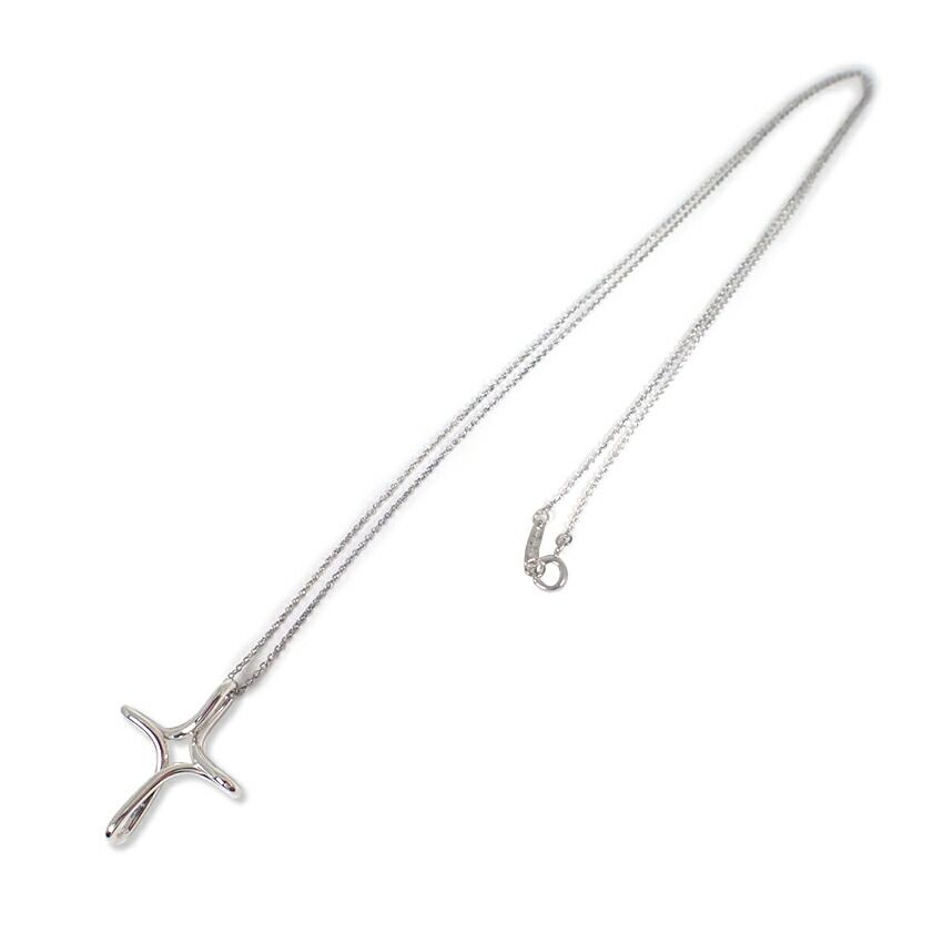 Tiffany & Co 925 Open Cross Infinity Pendant