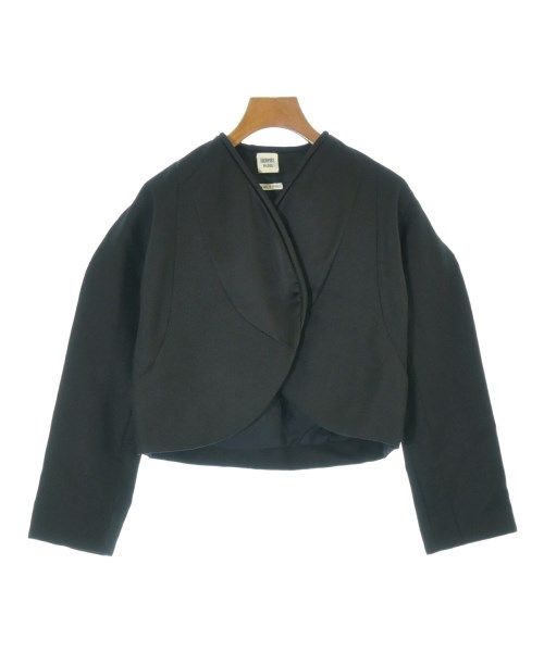 Hermes Collarless Jacket Black