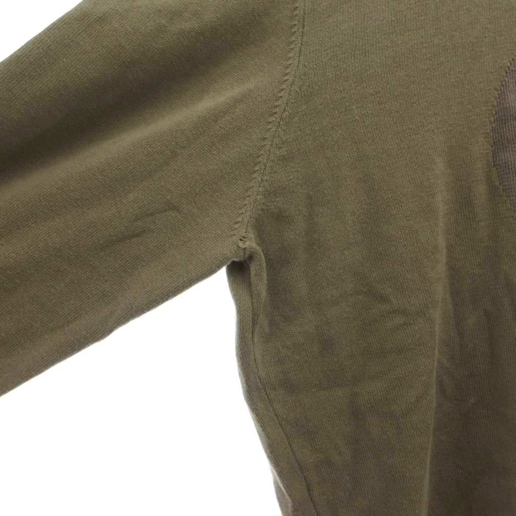 Louis Vuitton Pullover Hoodie Knit L Green Circle LV Logo Signature MG — view 3