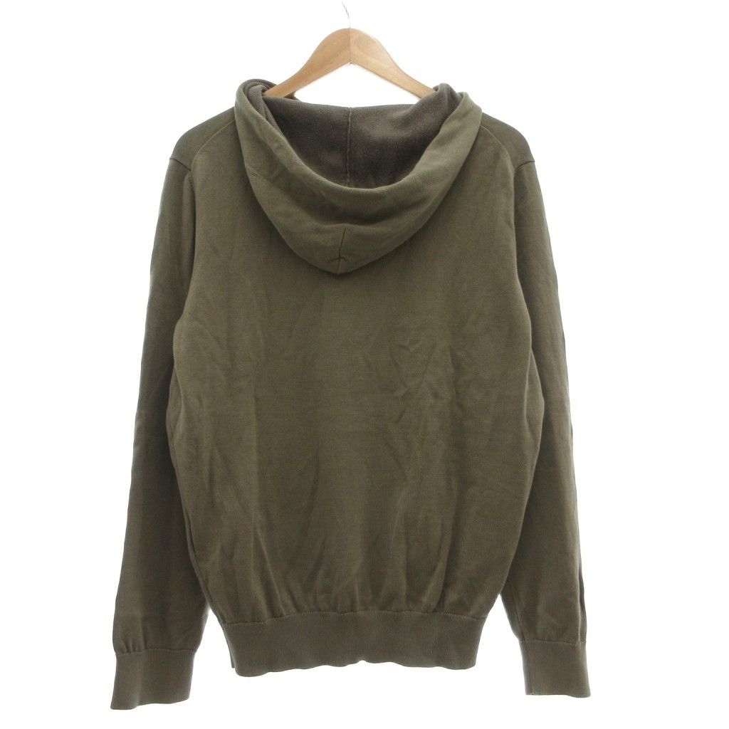 Louis Vuitton Pullover Hoodie Knit L Green Circle LV Logo Signature MG — view 2