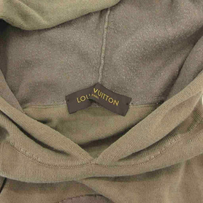 Louis Vuitton Pullover Hoodie Knit L Green Circle LV Logo Signature MG — view 5