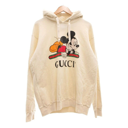 Gucci Disney Collaboration Mickey Sweatshirt Hoodie Sherry Line Ivory M MG