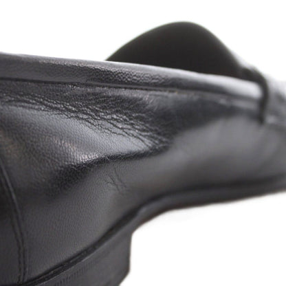 Gucci Loafers Slip on Leather 41.5 Black with Fringe with RI — view 8