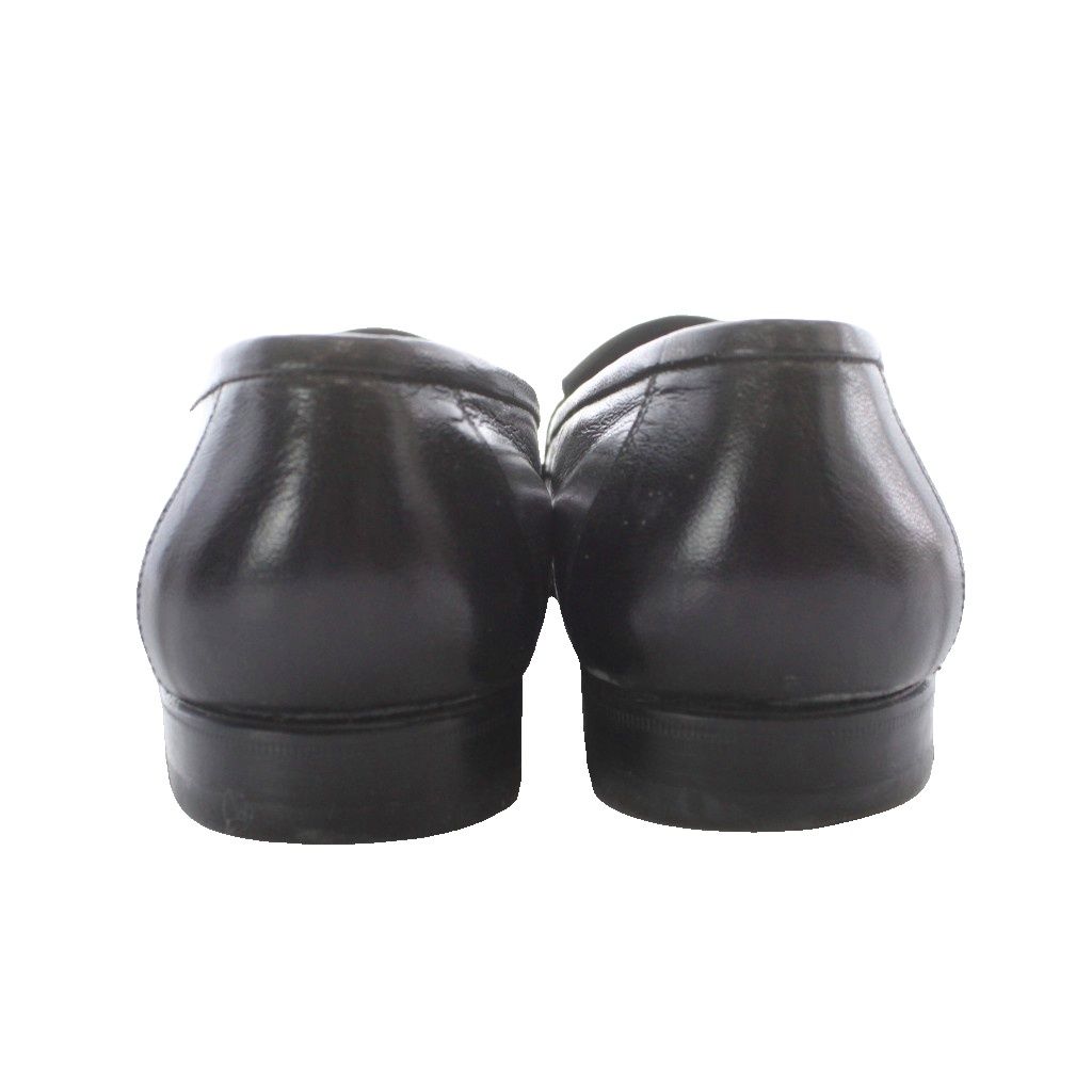 Gucci Loafers Slip on Leather 41.5 Black with Fringe with RI — view 5