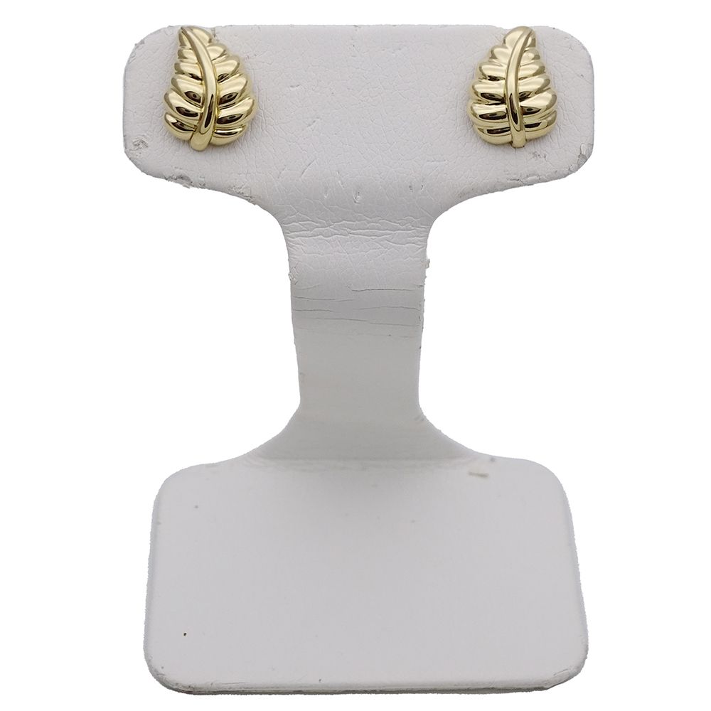 Tiffany & Co Earrings Leaf Yellow Gold — view 2