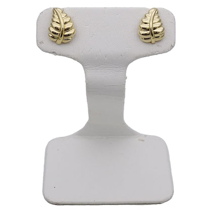 Tiffany & Co Earrings Leaf Yellow Gold — view 2
