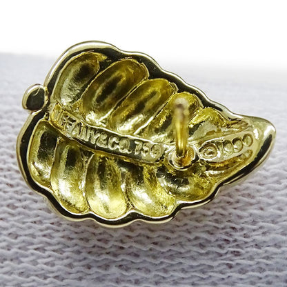 Tiffany & Co Earrings Leaf Yellow Gold — view 7