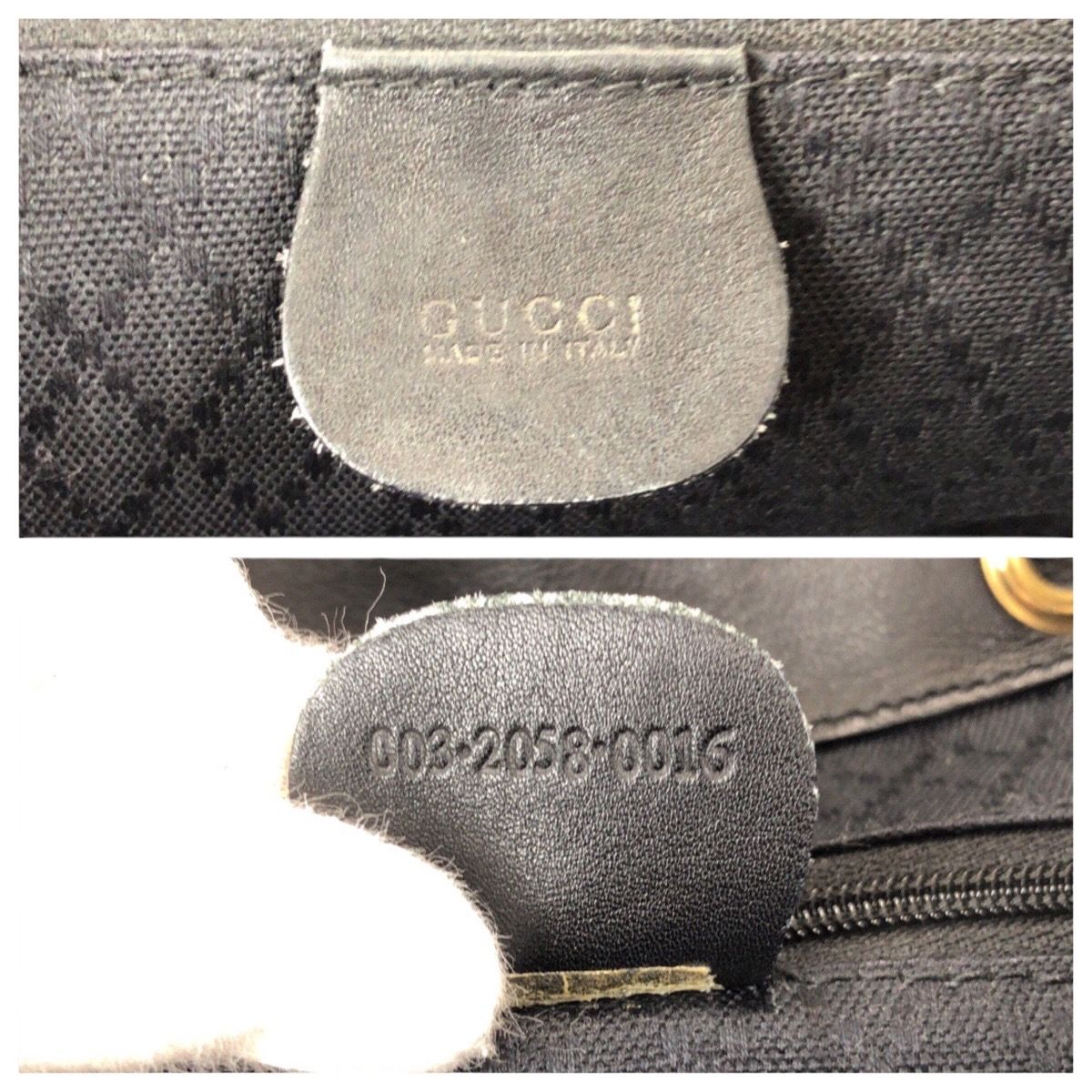 Gucci Bamboo Black Gold Leather 003 Backpack — view 4