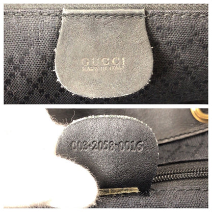 Gucci Bamboo Black Gold Leather 003 Backpack — view 4