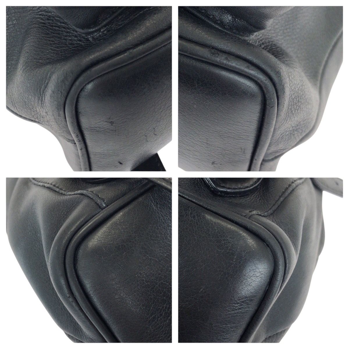 Gucci Bamboo Black Gold Leather 003 Backpack — view 3