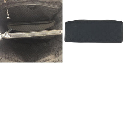 Gucci Bamboo Black Silver Nylon 002 Tote — view 9