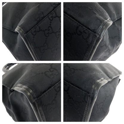 Gucci Bamboo Black Silver Nylon 002 Tote — view 3