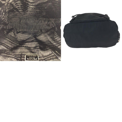 Prada Tessuto Black Silver Nylon Backpack — view 9