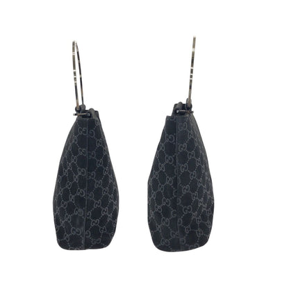Gucci GG Pattern Black Silver Suede 000 Tote — view 8