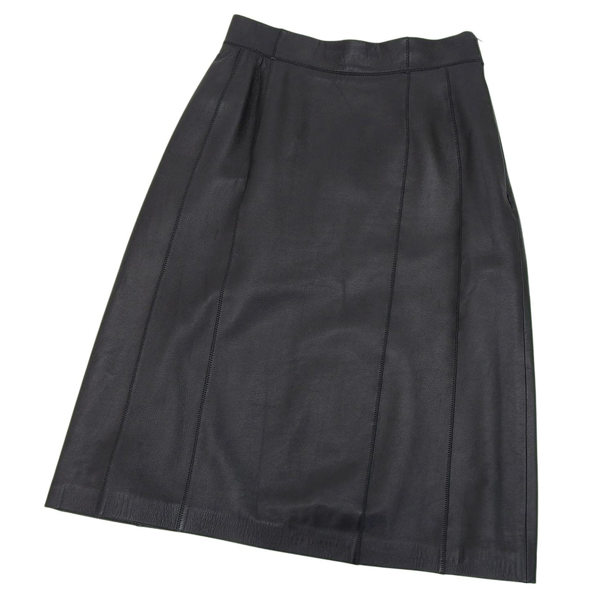 Loewe Vintage Skirt Leather Trapezoidal