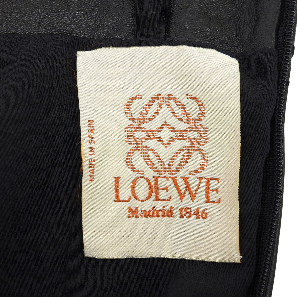 Loewe Vintage Skirt Leather Trapezoidal — view 6