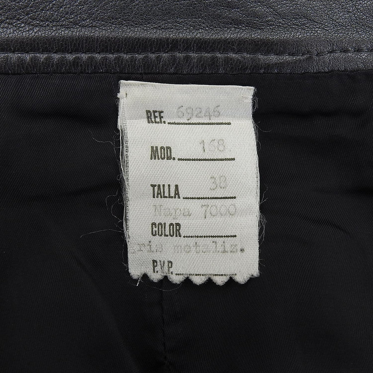 Loewe Vintage Skirt Leather Trapezoid Knee — view 5