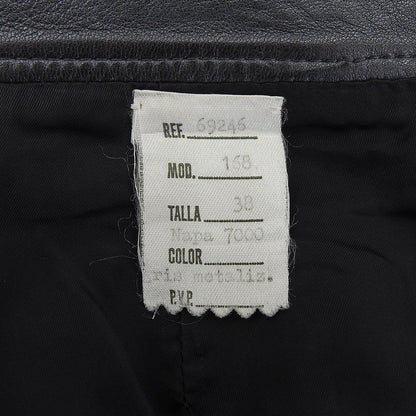 Loewe Vintage Skirt Leather Trapezoid Knee — view 5