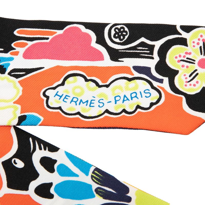 Hermes Twilly Red Scarf — view 2