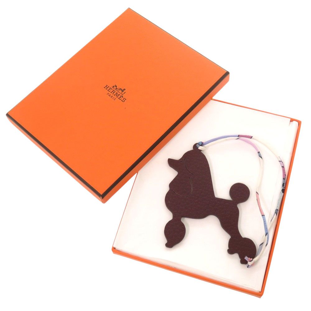 Hermes Petit Ash Toy Doll Leather Brown Green Bag Charm — view 2