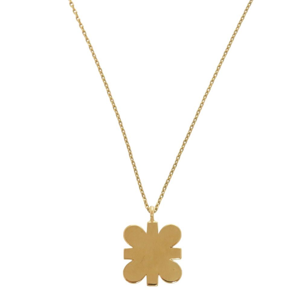 Celine Triomphe Stone Logo Gold Necklace — view 3