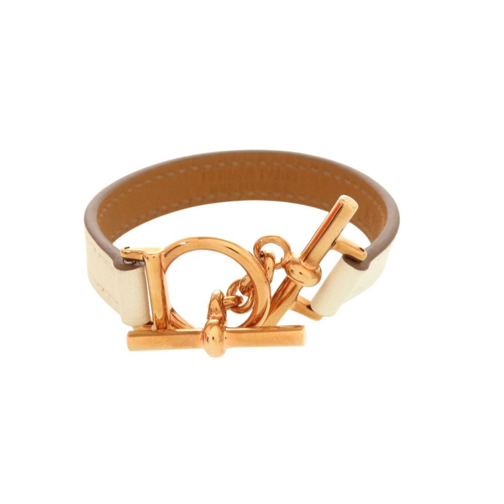 Hermes Croisier Veau Swift Nata Rose Gold Bracelet